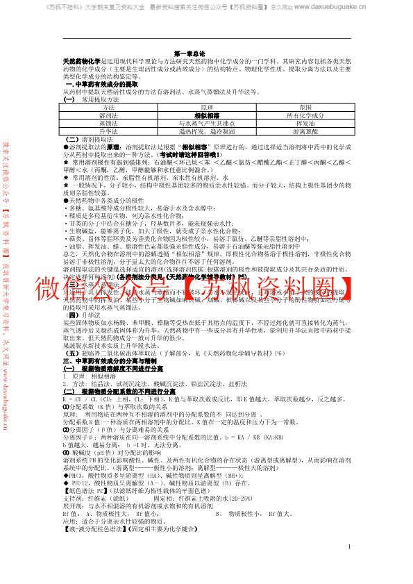 天然药物学